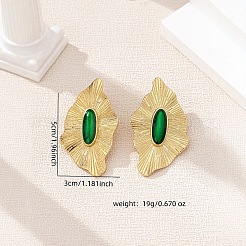 Zinc Alloy Enamel Stud Earrings&nbsp;FS-WG35A62-01