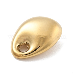 316サージカルステンレスペンダント  18KGP本金メッキ  ティアドロップ  23.5x17x9mm  穴：3.3mm&nbsp;STAS-A108-01E-G