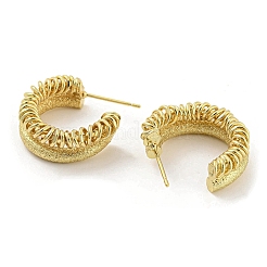 Rack Plating Brass Stud Earrings&nbsp;EJEW-K263-22G