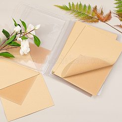 ジュエリー植毛織物  ポリエステル  自己粘着性の布地  長方形  淡い茶色  29.5x20x0.07cm  20個/セット&nbsp;DIY-BC0011-34H