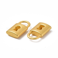 ラックメッキ合金チャーム  カドミウムフリー＆鉛フリー＆ニッケルフリー  ロック  マットゴールドカラー  14x8x3mm  穴：3.8mm&nbsp;PALLOY-I215-19G