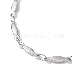 Non-Tarnish 304 Stainless Steel Oval Link Chain Bracelets for Women Men&nbsp;BJEW-JB10271