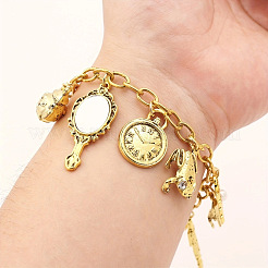 Vintage Alloy Fairy Tale Multi Charm Bracelets for Women&nbsp;WG11E0E-01