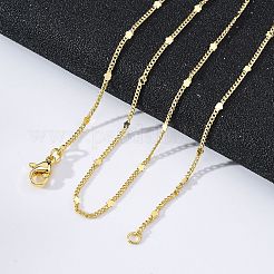 Brass Curb Chains with Star Necklace for Women&nbsp;NJEW-P265-11G