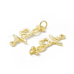 Rack Plating Brass Pendants&nbsp;KK-B065-02G