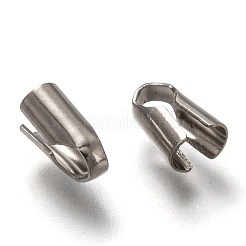 Tarnish Resistant 304 Stainless Steel Folding Crimp Ends&nbsp;X-STAS-G122-09P-B01