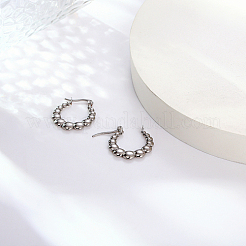 Non-Tarnish 304 Stainless Steel Hoop Earrings&nbsp;AZ5458-2