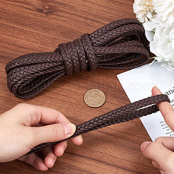 5M Braided PU Leather Cord&nbsp;OCOR-WH20001-14B-02
