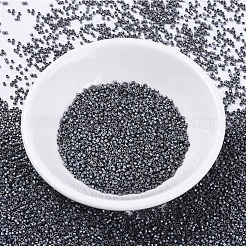 MIYUKIデリカビーズ小  シリンダー  日本製シードビーズ  15/0  (dbs0307) マットメタリックシルバーグレー  1.1x1.3mm  穴：0.7mm  約35000PCS /ボトル  10 G /ボトル&nbsp;SEED-JP0008-DBS0307