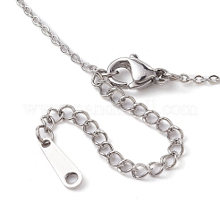 Rough Raw Natural Ferruginous Quartz Pendant Necklaces&nbsp;NJEW-JN04637-02