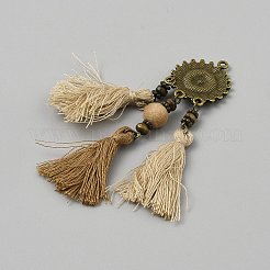 Alloy Tassel Pendants&nbsp;FIND-CJC0024-54E