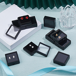 Acrylic Square Loose Diamond Box with Visible Window&nbsp;CON-WH0088-76B-02