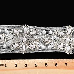 Polyester Flower Lace Trims&nbsp;OCOR-A007-12