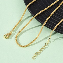 2MM Brass Chain Necklaces&nbsp;NJEW-C094-01G