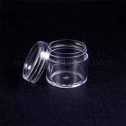 プラスチックビーズ収納ケース  シードビーズ容器  コラム  透明  4.3x4cm  容量：35ミリリットル  16個/箱&nbsp;CON-BC0004-22B-43x40
