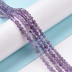 Natural Amethyst Beads Strands&nbsp;X-G-N0215-02-3mm