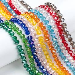 Electroplate Glass Beads Strands&nbsp;EGLA-X0007-01B-6mm