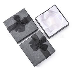 Bowknot Organza Ribbon Cardboard Bracelet Bangle Gift Boxes&nbsp;BC148-05