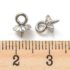 Non-Tarnish 304 Stainless Steel Screw Eye Pin Peg Bails&nbsp;STAS-Q310-07P
