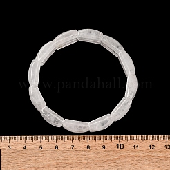 天然水晶クリスタルビーズストレッチブレスレット女性男性用  竹  内径：2-3/8インチ（6.15cm）  ビーズ：10.5~11x16.5~17.5x6.5~7mm&nbsp;BJEW-C097-02A-14