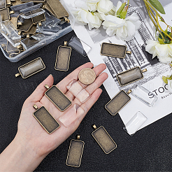 60Pcs DIY Rectangle Pendant Making Kits&nbsp;DIY-AR0001-36AB-NF