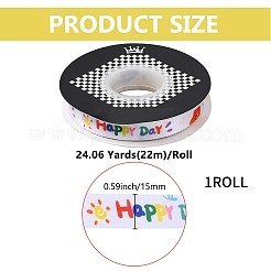 22M Flat Cotton Ribbon&nbsp;SRIB-WH0024-01