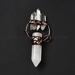 Natural Quartz Crystal Big Pointed Pendants&nbsp;G-D468-18R