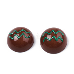 Opaque Resin Enamel Cabochons&nbsp;CRES-N031-024