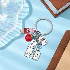 Teachers' Day Alloy Enamel Keychains&nbsp;KEYC-JKC00783