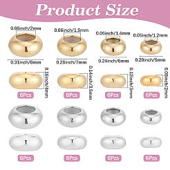 48Pcs 8 Styles Brass Beads&nbsp;KK-PA0001-29