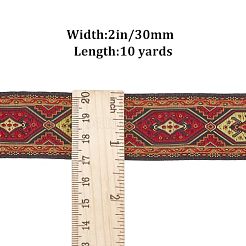 Ethnic Style Polyester Ribbon&nbsp;OCOR-WH0077-37C