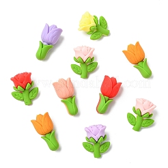 16Pcs 8 Colors Flower Silicone Beads&nbsp;SIL-CJ0003-25