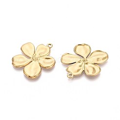 304 Stainless Steel Flower Pendants&nbsp;STAS-T067-30G