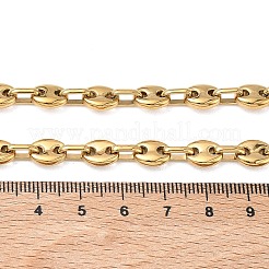 7MM 304 Stainless Steel Coffee Bean Chain Necklaces&nbsp;NJEW-G203-01G