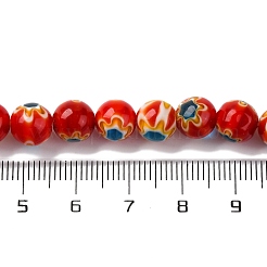 ミックスカラー  8mm  穴：0.7mm  約48個/連  14.37''（36.5センチメートル）&nbsp;LAMP-G164-05