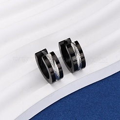 304 Stainless Steel Hoop Earrings&nbsp;EJEW-D331-07PB