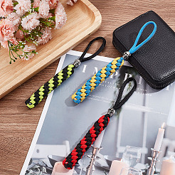 3Pcs 3 Colors Polypropylene Braided Corn Knot Pendant Decorations&nbsp;KEYC-HY0001-27