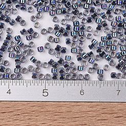 MIYUKIデリカビーズ  シリンダー  日本製シードビーズ  11/0  （db0086)ノワールクリスタルアブ  1.3x1.6mm  穴：0.8mm  約2000PCS /ボトル  10 G /ボトル&nbsp;SEED-JP0008-DB0086