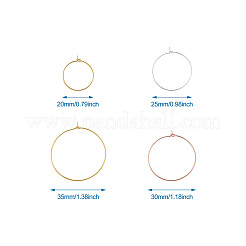 Brass Wine Glass Charm Rings&nbsp;KK-CD0001-05