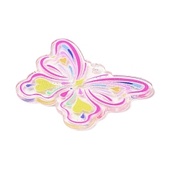 アクリルパーツ  蝶  蘭  28x37.5x1.5mm  穴：1.8mm&nbsp;OACR-I008-02E