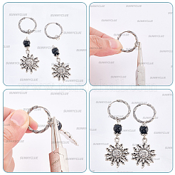 20Pcs 5 Styles 316 Surgical Stainless Steel Twist Hoop Earrings&nbsp;EJEW-SC0001-83