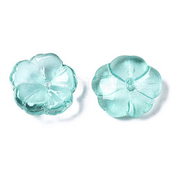Transparent Spray Painted Glass Beads&nbsp;GLAA-Q089-003-F001