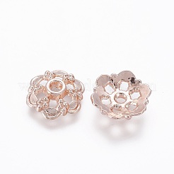 Alloy Flower Bead Caps&nbsp;PALLOY-J377-83RG-AAA