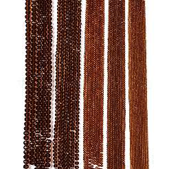 ガラスビーズ連売り  多面カット  ロンデル  ダークチソウ  2.3~2.7x2mm  穴：0.4mm  約135~140個/連  26~27cm&nbsp;EGLA-A044-T1mm-D02