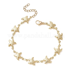 304 Stainless Steel Starfish Link Chains Bracelets for Women&nbsp;BJEW-JB13429