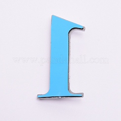 プラスチックとPVCの番号記号ラベル  銀  NUM。1  1：50x25x8mm&nbsp;KY-WH0023-A01-01