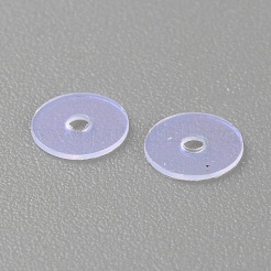PVCスパンコール/スパンコール  フレークパイレット  クリアAB  5x1.4mm  穴：1mm  1000個/袋&nbsp;DIY-WH0021-86A