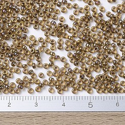 MIYUKIラウンドロカイユビーズ  日本製シードビーズ  11/0  （rr379)モーブ裏地ライトトパーズ光沢  11/0  2x1.3mm  穴：0.8mm  約5500個/50g&nbsp;SEED-X0054-RR0379