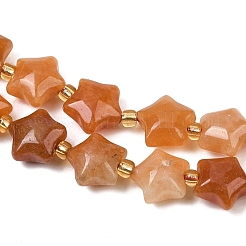 Natural Red Aventurine Beads Strands&nbsp;G-Z080-A22-10mm