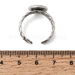 Curb Chains Shapes 304 Stainless Steel Ring Components&nbsp;STAS-P454-04B-P